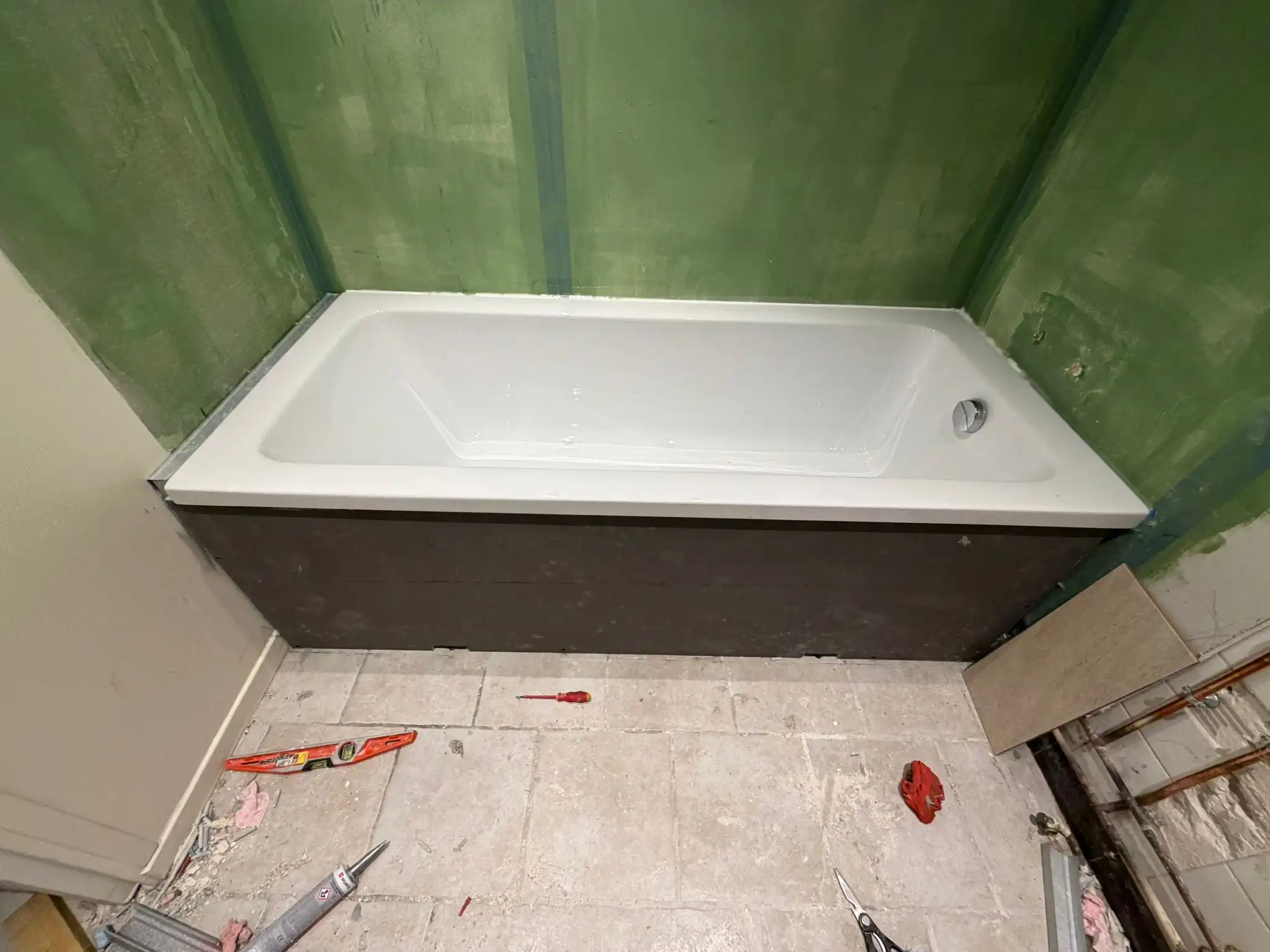 Rénovation complète salle de bain — étape 3